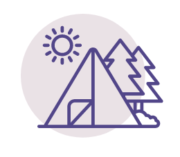 summer camp icon